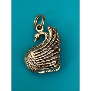 Swan Sterling Silver Jewelry Charm